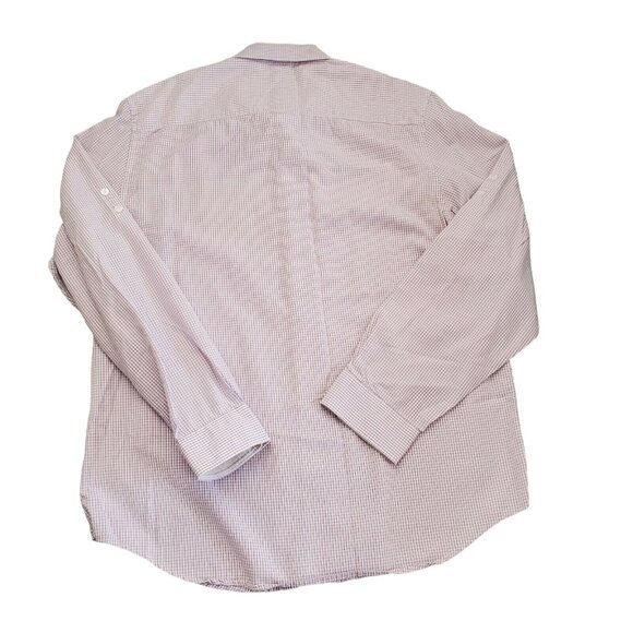 Calvin Klein Plaid Button Down Long Sleeve Shirt Mens Size L Easter Purple - Picture 5 of 5